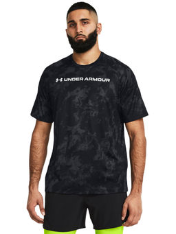 Under Armour - UA TECH ABC CAMO Black Half Sleeves T-Shirt