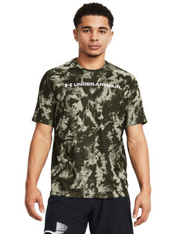 Under Armour - UA TECH ABC CAMO Green Half Sleeves T-Shirt