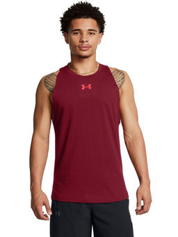 Under Armour - UA BASELINE CottonRed Sleeveless Tank Top