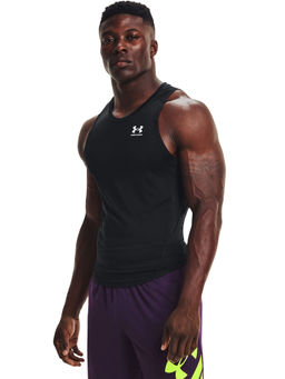 Under Armour - UA HEATGEAR COMPRESSION Black Sleeveless Tank Top