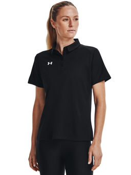 Under Armour - UA Team Tech Black Half Sleeves Polo T-Shirt