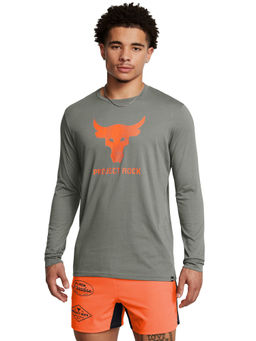 Under Armour - UA Project Rock Brahma Bull Grey Full Sleeves T-Shirt