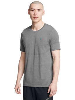 Under Armour - UA Rush Seamless Legacy Grey Half Sleeves T-Shirt