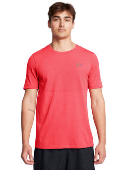 Under Armour - UA Rush Seamless Legacy Red Half Sleeves T-Shirt