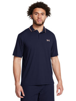 Under Armour - UA Iso-Chill Navy Blue Half Sleeves Polo T-Shirt