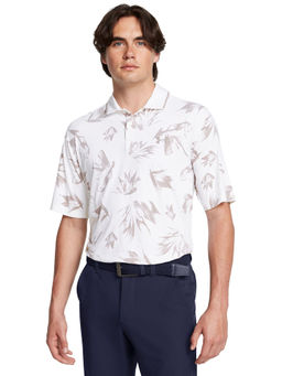 Under Armour - UA Iso-Chill Edge White Half Sleeves Polo T-Shirt