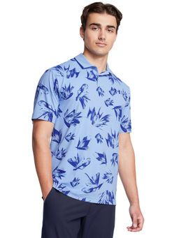 Under Armour - UA Iso-Chill Edge Blue Half Sleeves Polo T-Shirt