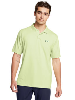 Under Armour - UA Performance 3.0 Green Half Sleeves Polo T-Shirt