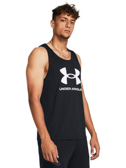 Under Armour - Men's UA Sportstyle Logo Black Sleeveless Tank Top