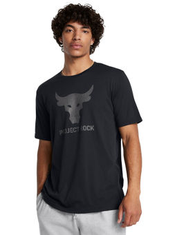 Under Armour - UA Project Rock Brahma Bull Black Half Sleeves T-Shirt