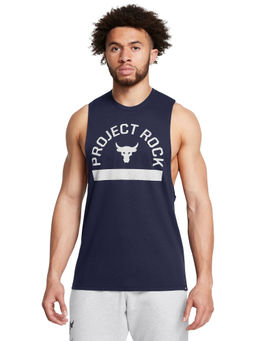 Under Armour - UA Project Rock Brahma Bull Blue Sleeveless Tank Top