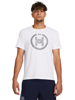 Under Armour - UA Launch White Half Sleeves T-Shirt