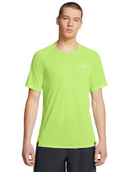Under Armour - UA TRAIL RUN Green Half Sleeves T-Shirt