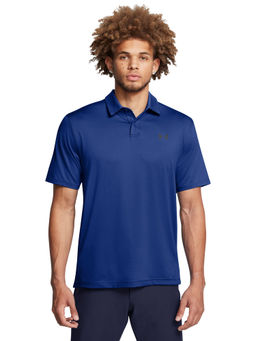Under Armour - UA T2G Blue Half Sleeves Polo T-Shirt