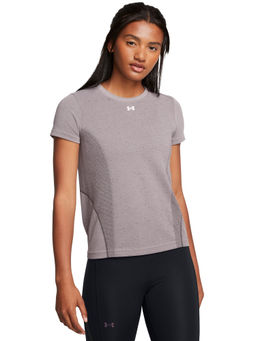 Under Armour - UA Vanish Seamless Loose Mauve Half Sleeves T-Shirt