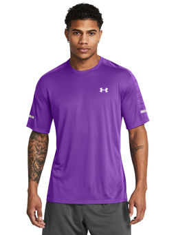 Under Armour - UA Tech Utility Purple Half Sleeves T-Shirt