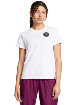 Under Armour - UA Project Rock White Half Sleeves T-Shirt