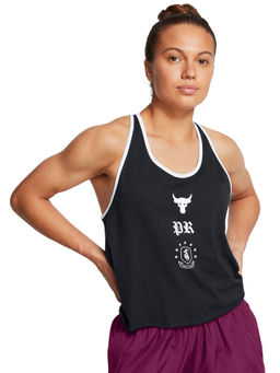 Under Armour - UA Project Rock Badge Of Honor Black Sleeveless Tank Top