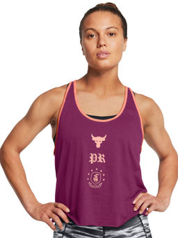 Under Armour - UA Project Rock Badge Of Honor Purple Sleeveless Tank Top