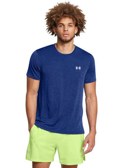 Under Armour - UA LAUNCH Blue Half Sleeves T-Shirt