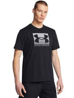 Under Armour - UA Boxed Sports Black Half Sleeves T-Shirt