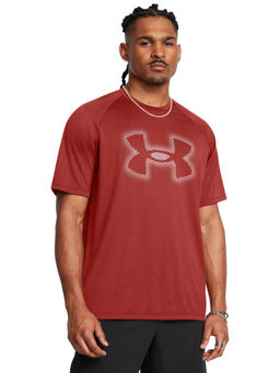 Under Armour - UA M TECH NOVELTY Rust Half Sleeves T-Shirt