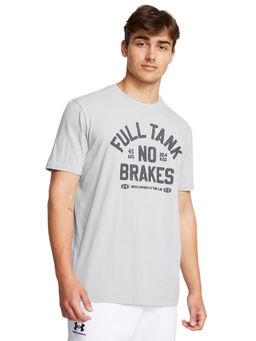 Under Armour - UA M FULL Tank 60/40S Grey Half Sleeves T-Shirt