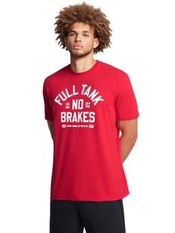 Under Armour - UA M FULL Tank 60/40S Red Half Sleeves T-Shirt