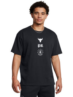 Under Armour - UA Project Rock Terry Black Half Sleeves T-Shirt