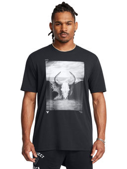 Under Armour - UA Project Rock Brahma Bull Black Half Sleeves T-Shirt