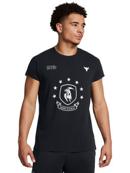 Under Armour - UA Project Rock Evolve Black Half Sleeves T-Shirt