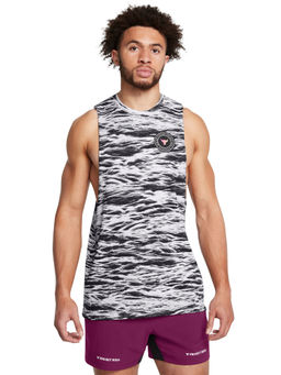 Under Armour - UA Project Rock Printed White Sleeveless Tank Top