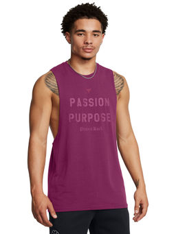 Under Armour - UA Project Rock Passion Purple Sleeveless Tank Top
