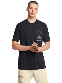 Under Armour - UA Project Rock Black Half Sleeves T-Shirt