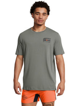 Under Armour - UA Project Rock 60/40S Green Half Sleeves T-Shirt