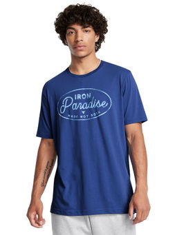 Under Armour - UA Project Rock Made Not Born Blue Half Sleeves T-Shirt