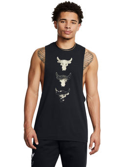 Under Armour - UA Project Rock Three BB Black Sleeveless Tank Top