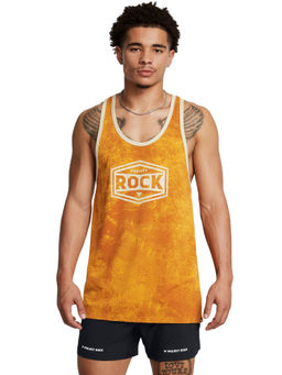 Under Armour - UA Project Rock Yellow Sleeveless Tank Top
