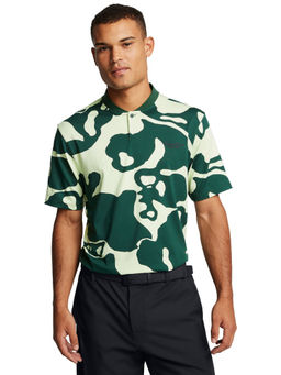 Under Armour - UA Drive Goin' Undr Green Half Sleeves Polo T-Shirt