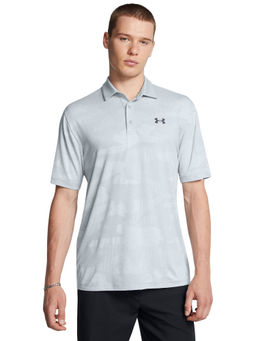 Under Armour - UA Playoff Camouflage Blue Half Sleeves Polo T-Shirt