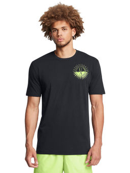 Under Armour - UA M SUN LC Black Half Sleeves T-Shirt