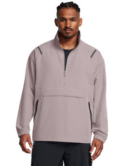 Under Armour - UA Unstoppable Anorak Mauve Full Sleeves T-Shirt