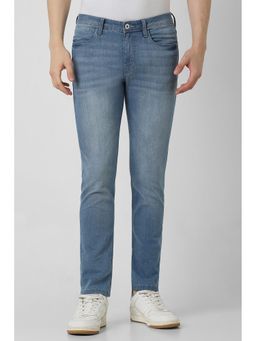 Van Heusen - Men Blue Mid Wash Skinny Jeans