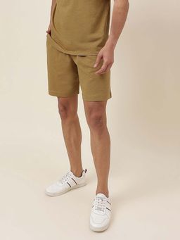Fabindia - Brown Organic Cotton Sweat Shorts
