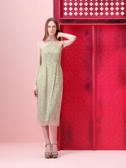 VERO MODA - Marquee Sage Green Strappy Midi Dress