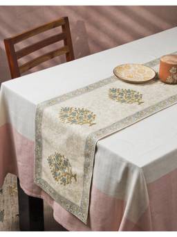 Fabindia - Blue Bela Printed Cotton Runner