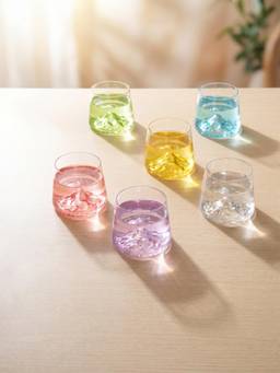 Trovea's - Lava Core Whiskey Tumbler Glasses (Pack of 6)
