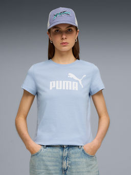 Puma - Blue Essentials No 1 Logo Graphic Cotton T-shirt