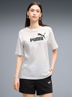 Puma - White No 1 Logo Relaxed Fit T-shirt