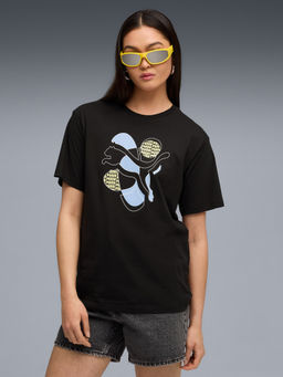Puma - Black Graphic Relaxed Energy T-shirt